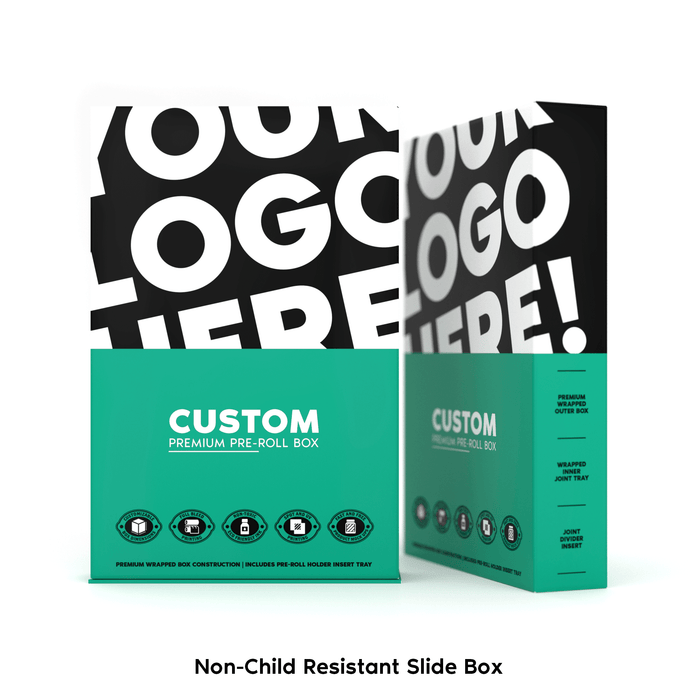 Child Resistant and Non-CR Pre Roll Push Boxes