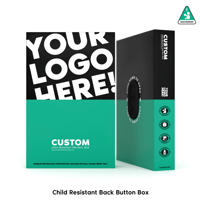 Child Resistant and Non-CR Pre Roll Push Boxes