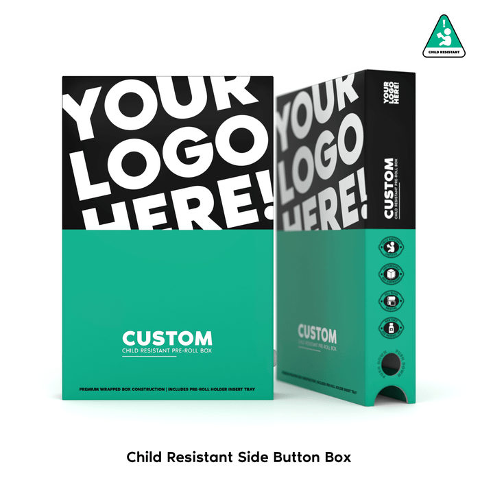 Child Resistant Side Button Push Box